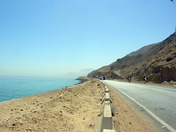 Coast Travel Road Mountain Signs Egypt — Stock Photo, Image