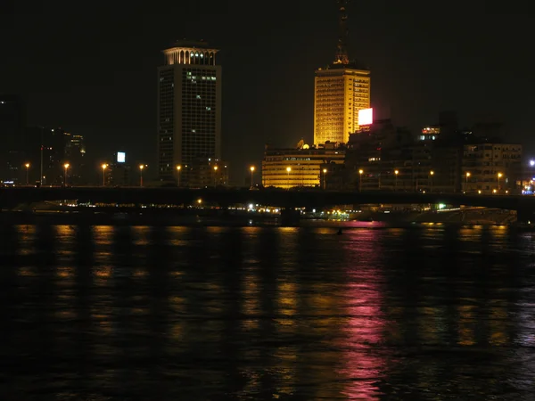 stock image Different shots of Cairo and the river Nile at night