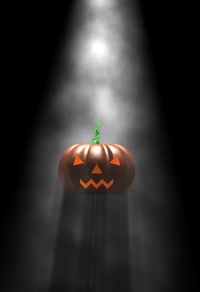 Halloween Pumpkin Fog Light — Stock Photo, Image