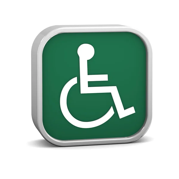 Green Accessibility Sign — Stock Photo, Image