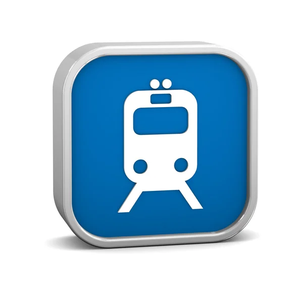 Järnväg Transport Tecken Vit Bakgrund Del Serie — Stockfoto