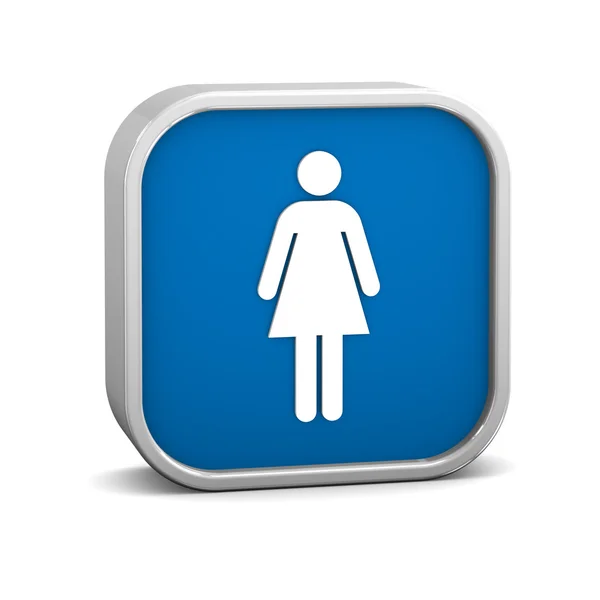 Kvinnor toaletter tecken — Stockfoto