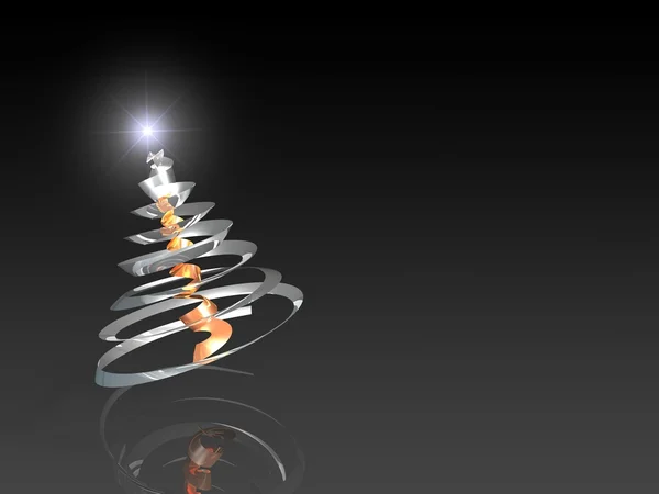 Árbol de Navidad de acero abstracto — Foto de Stock