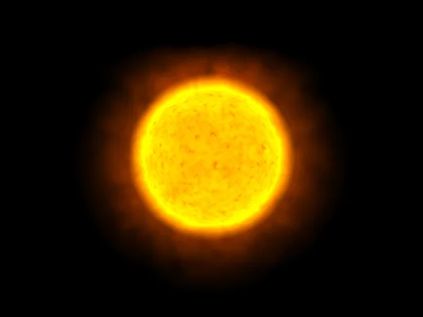 Die Sonne allein im Weltraum — Stockfoto