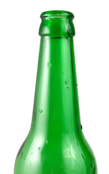 Groene fles geïsoleerd — Stockfoto