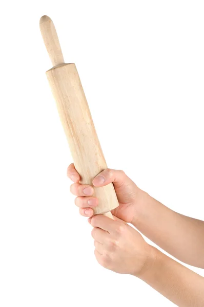 Brödkavel i en mänsklig arm — Stockfoto