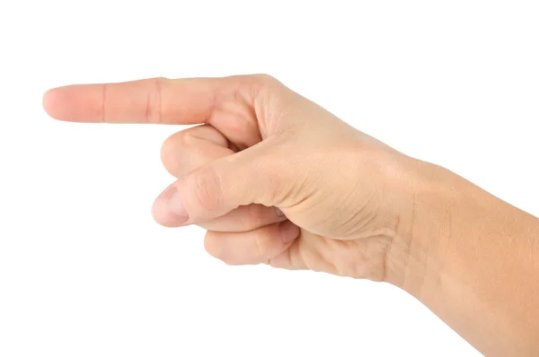 Палец изолирован — стоковое фото