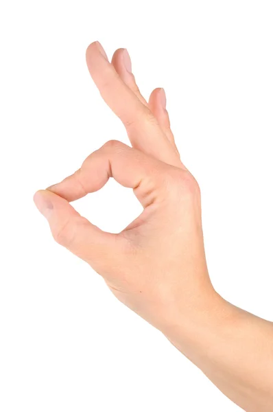 Hand simulating Ok sign — Stock Photo, Image
