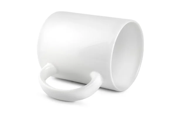 Csésze fehér elszigetelt — Stock Fotó