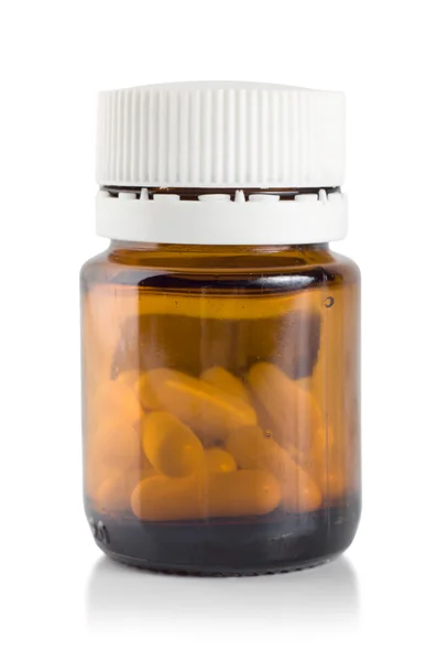 Bottle of pills isolated — Stock Photo, Image