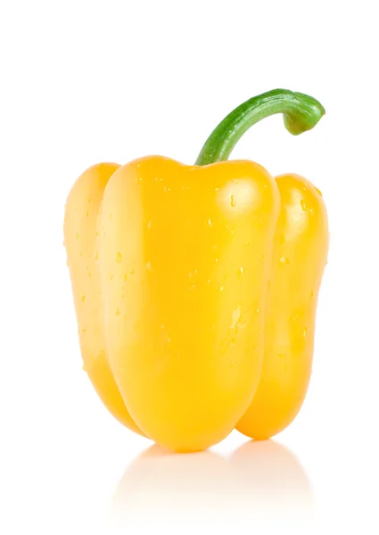 Κίτρινη πιπεριά, απομονωμένη — Φωτογραφία Αρχείου