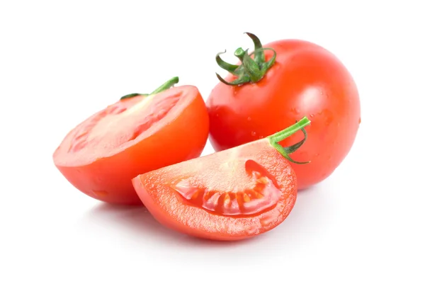 Tres tomates rojos crudos —  Fotos de Stock