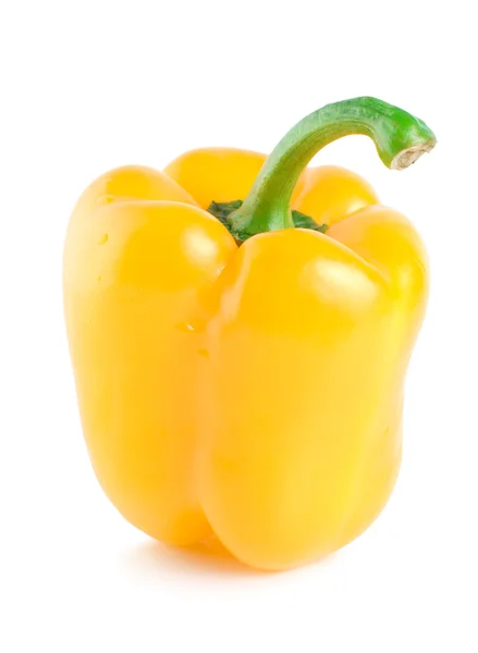 白色上的黄椒 — 图库照片