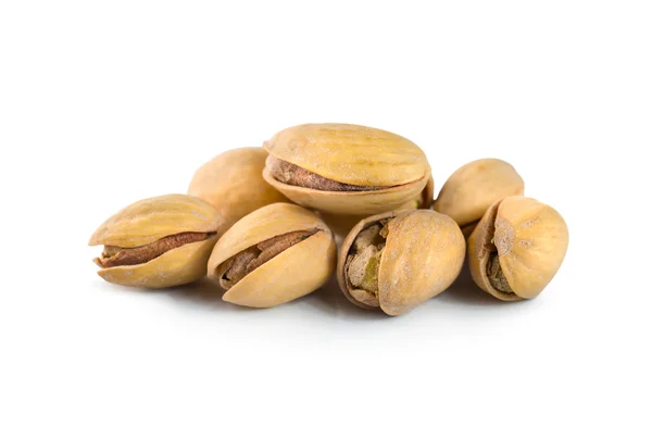 Pimpernoten (pistaches) geïsoleerd — Stockfoto