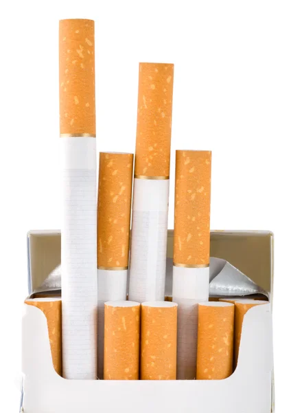 Pack of cigarettes (Path) — Stock Photo, Image