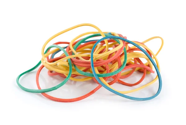 Image Pile Colorful Rubber Bands — Stock Photo, Image