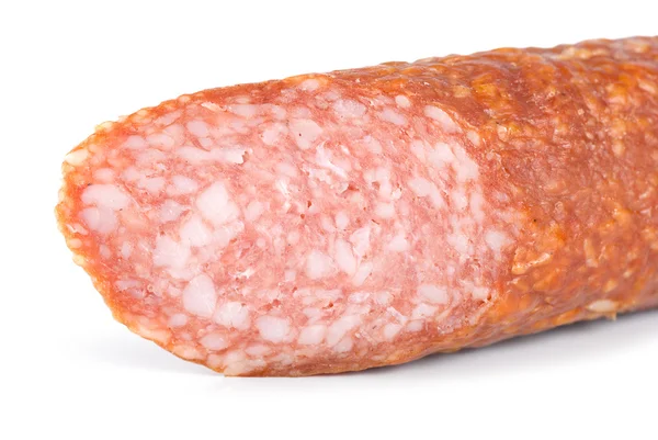 Smoked Sausage Isolated White Background — Stock Photo, Image