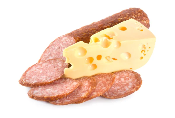 奶酪和香肠 — 图库照片