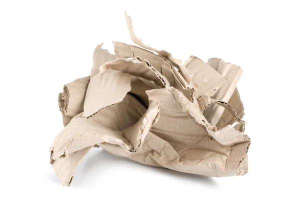 stock image Crumpled cardboard