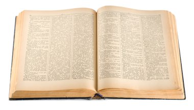 English russian dictionary isolated on a white background clipart