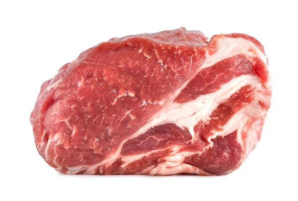 Raw Pork Isolated White Background — Stock Photo, Image