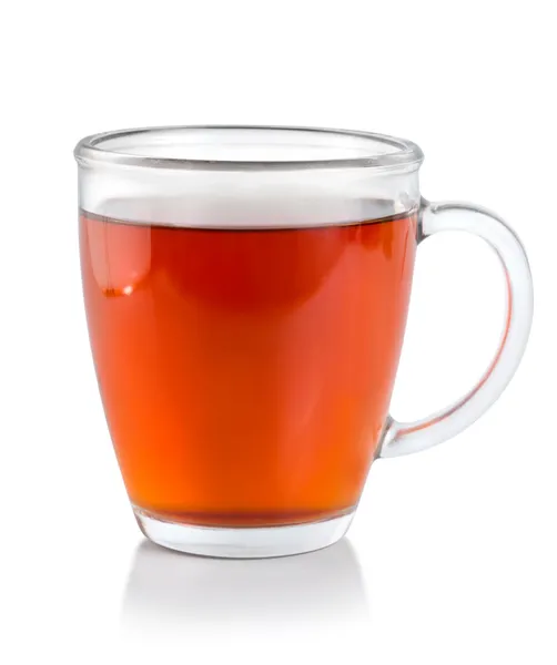 Tea in glass cup (Path) — Stock Photo, Image