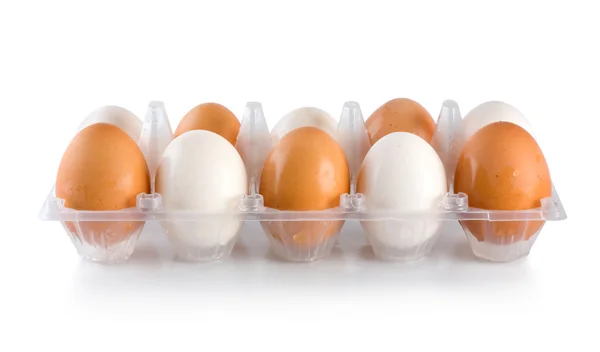 Лоток яйця — стокове фото