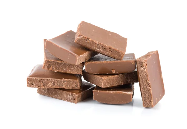 Bloques de chocolate suculento —  Fotos de Stock