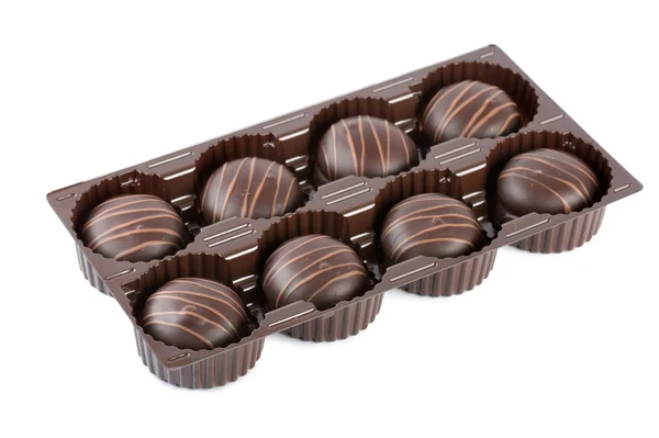 Biscoitos de chocolate no pacote — Fotografia de Stock