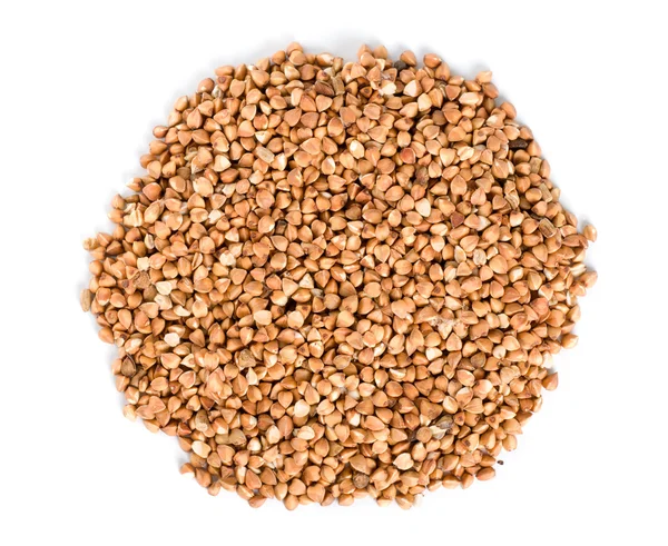 Raw buckwheat isolated — Stock Photo, Image
