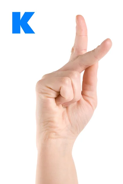 Litera k — Zdjęcie stockowe