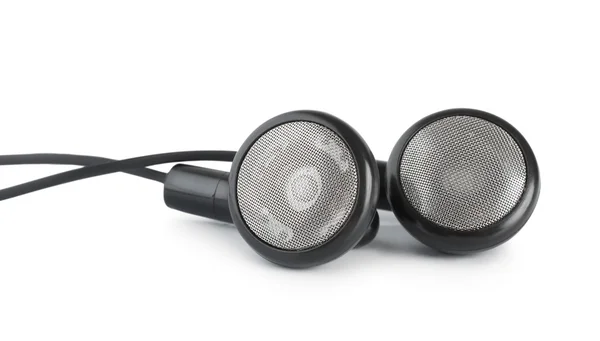 Black headphones Stock Photo