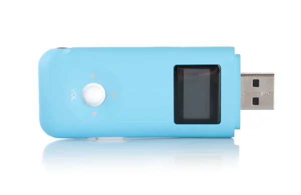 Reproductor MP3 azul — Foto de Stock