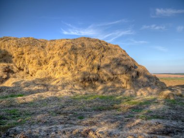 Huge hay stack clipart