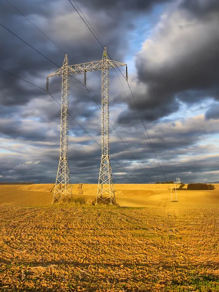 Power-transmission pole — Stock Photo, Image