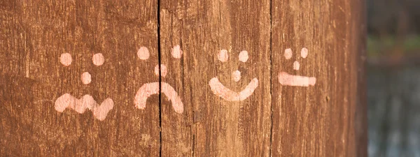 stock image Emoticons at Timber