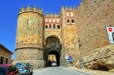 City gate in Segovia clipart