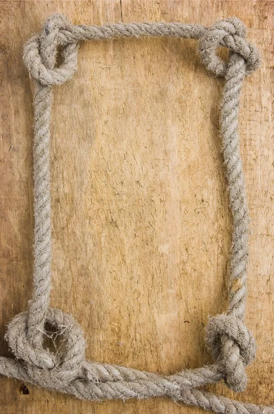 Cadre en vieille corde — Photo