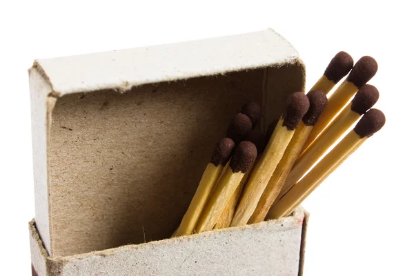 Matches in a matchbox — Stock Photo, Image