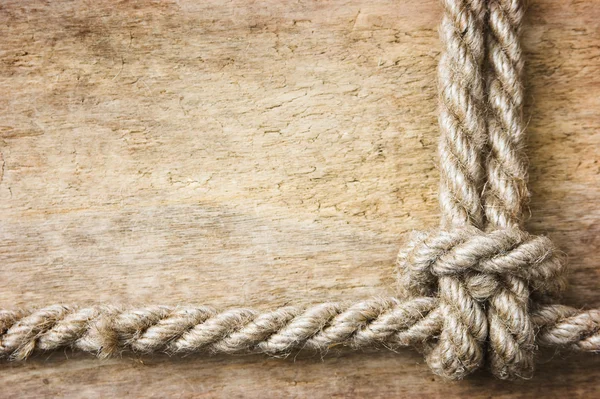 Cadre en vieille corde — Photo