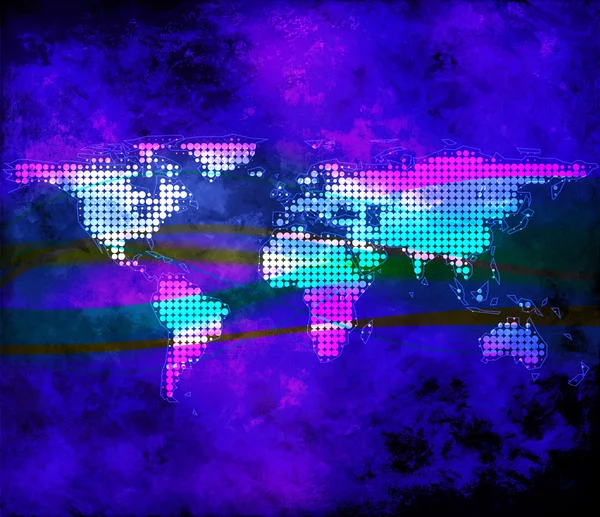 Ilustración del mapa mundial — Foto de Stock