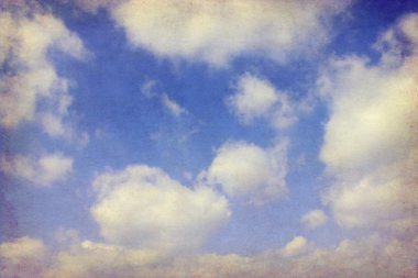 antika arka plan kolaj - bulutlu gökyüzü