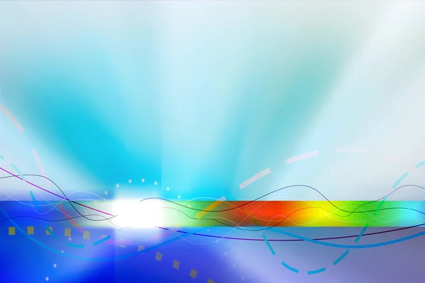 Abstract cores arco-íris e linhas de ondas — Fotografia de Stock