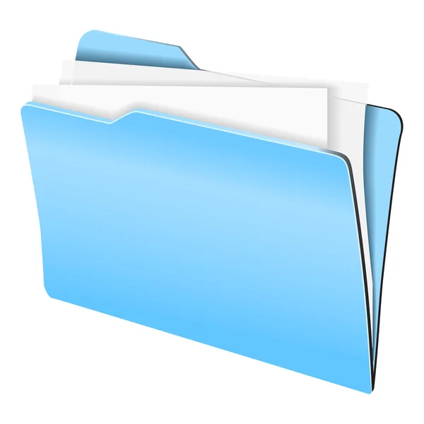 Folder z arkuszami — Wektor stockowy