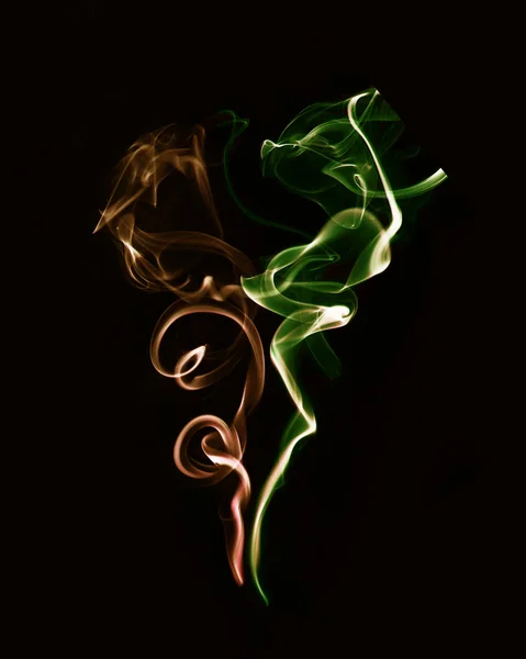 Füst, fekete háttér — Stock Fotó