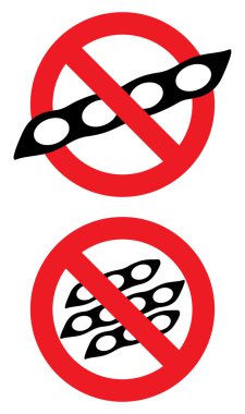 No soy. Vector sign. clipart