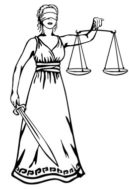 Themis - a goddess of justice clipart