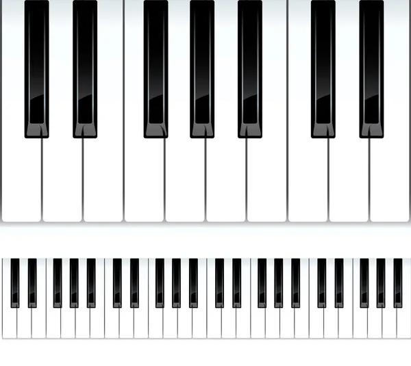 钢琴键。无缝矢量图. — 图库矢量图片
