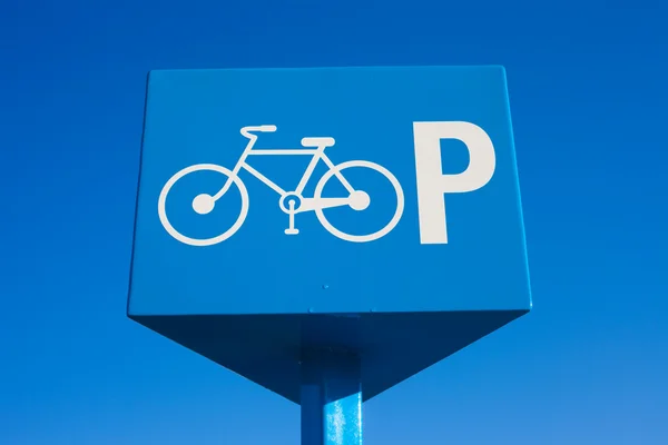 Parkering cykel tecken — Stockfoto