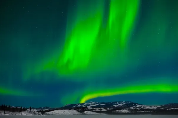 Aurora boreal (Aurora boreal) ) —  Fotos de Stock